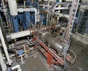 Test rig in test cell.