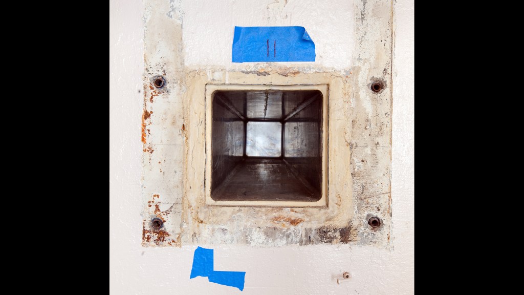 Closeup of cave in Hot Storage Room.