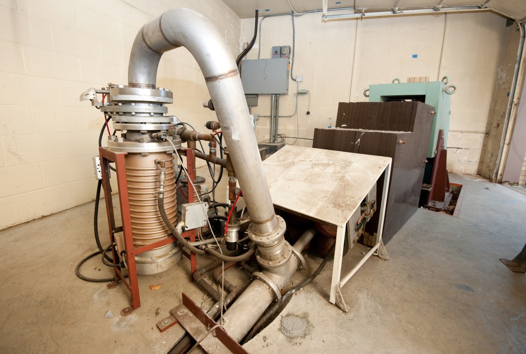 Beam tube in Mechanical Equipment Room.