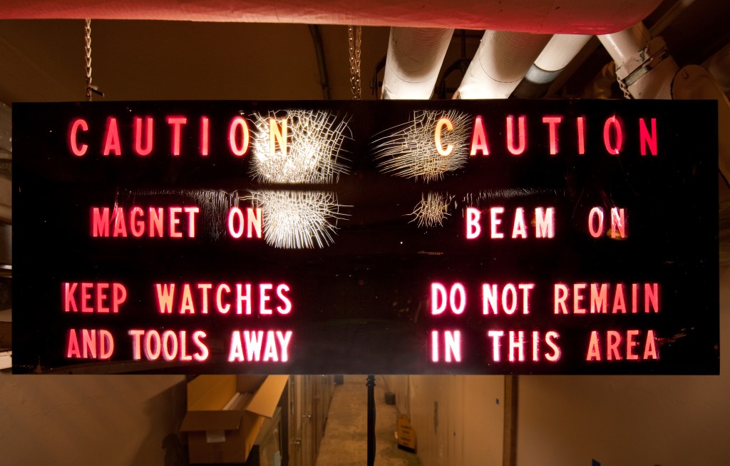 Caution sign.