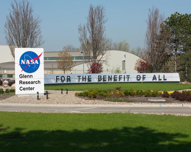 NASA Glenn Research Center Sign at the Intersection of NASA Park