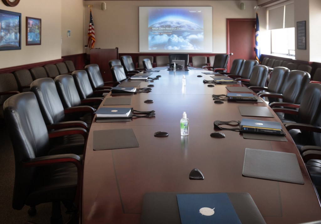 Empty conference room.