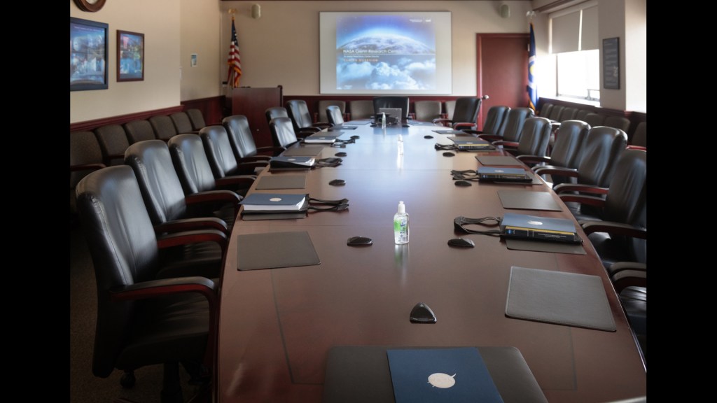 Empty conference room.