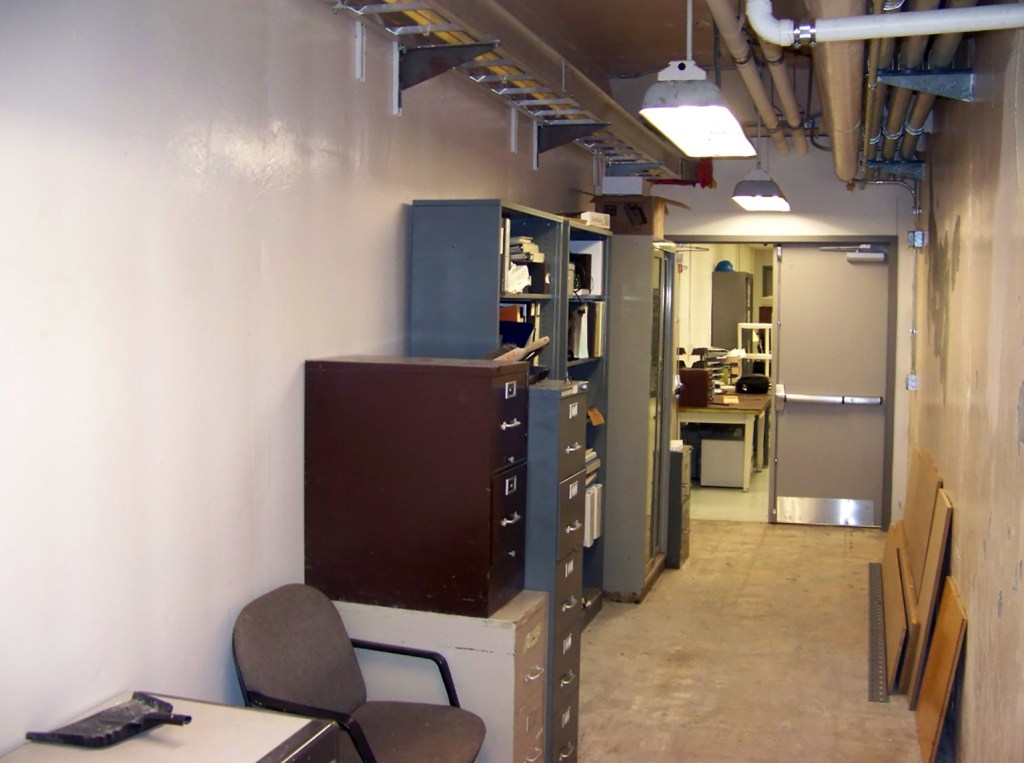 Equipment in corridor.