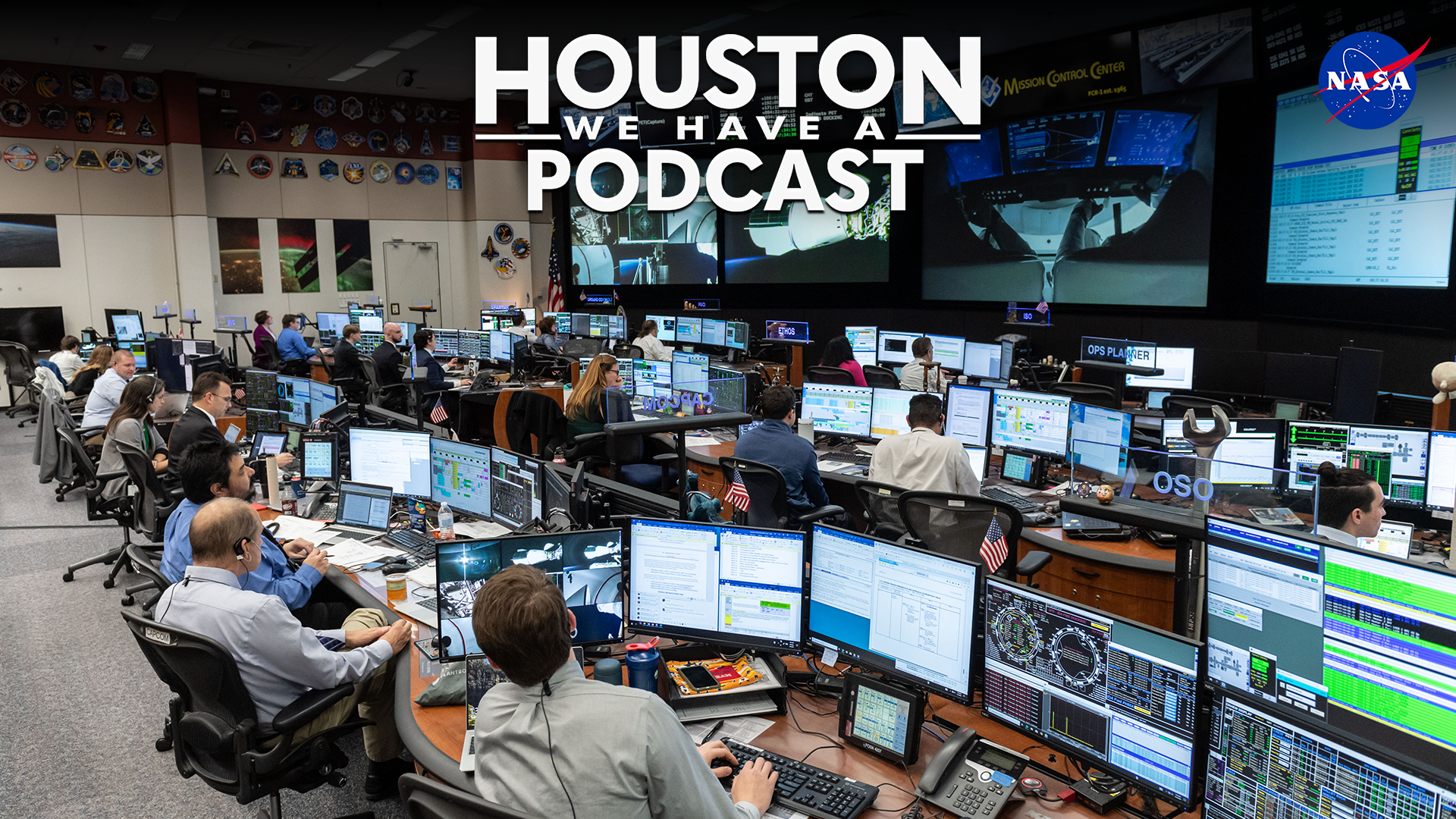 The cover art display for the Houston We Have a Podcast podcast.