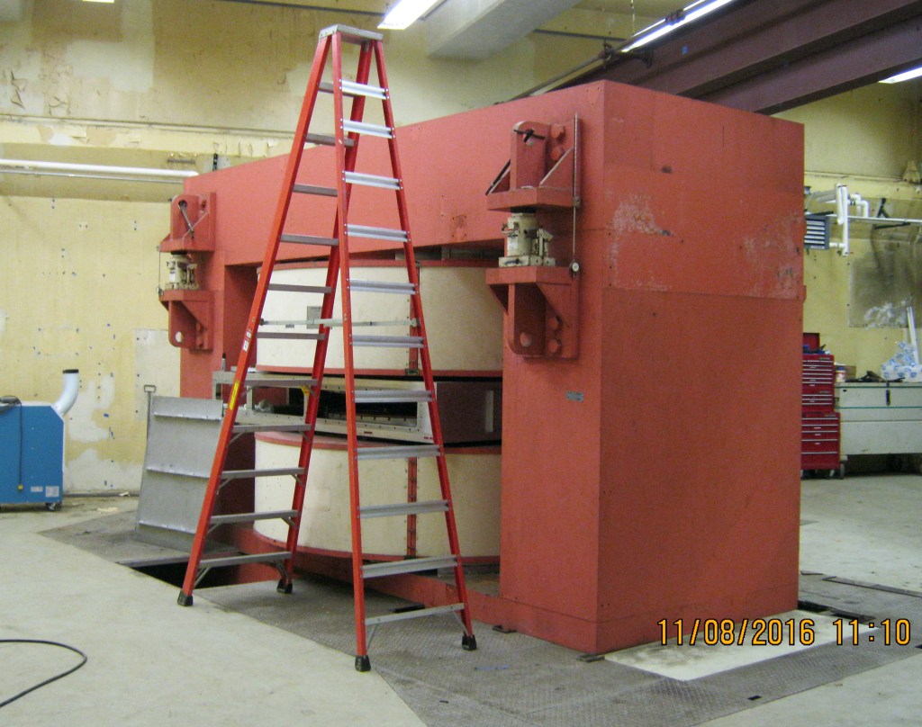 Large cyclotron equipment.