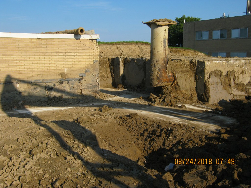 Demolition of the cyclotron.