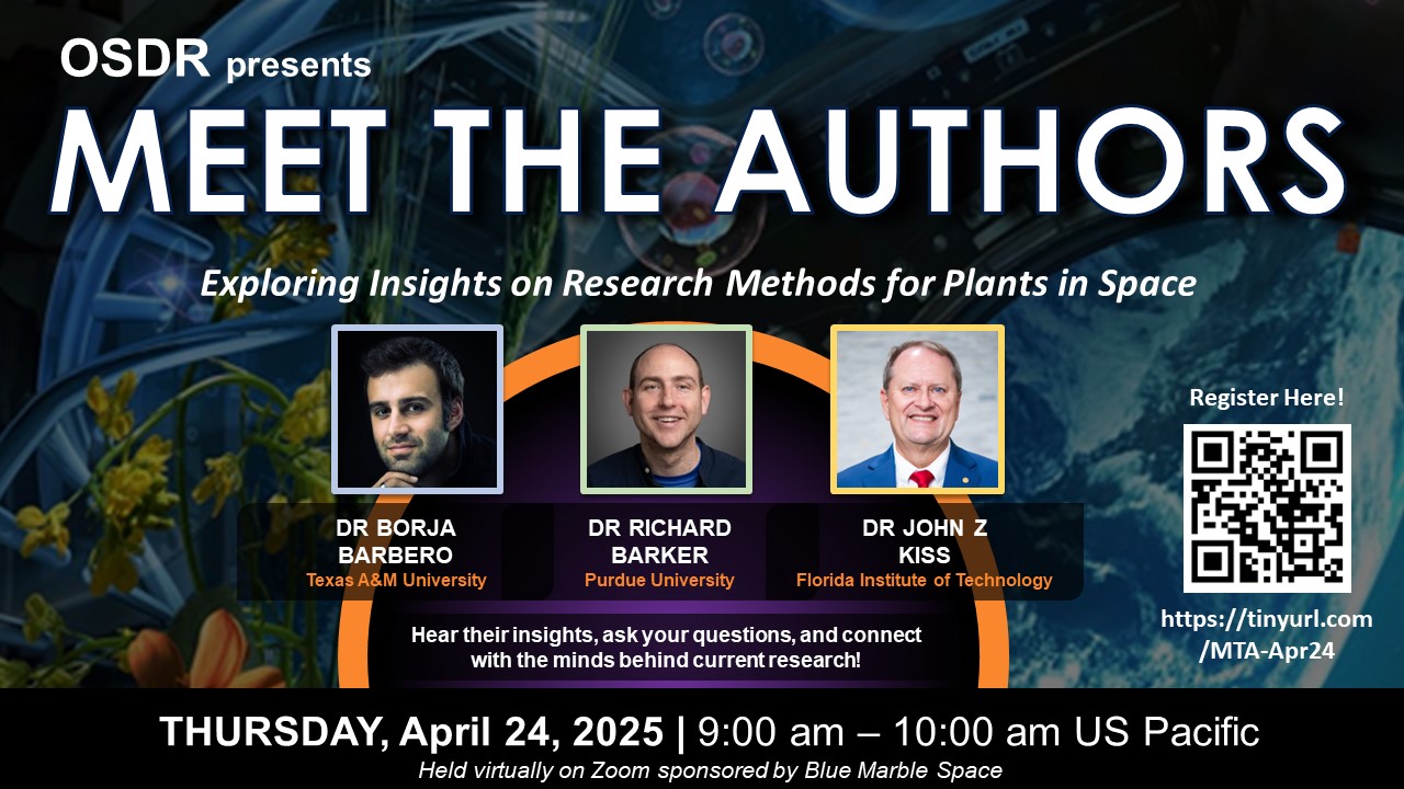 Title slide for OSDR's Meet the Authors depicting headshots of three authors.