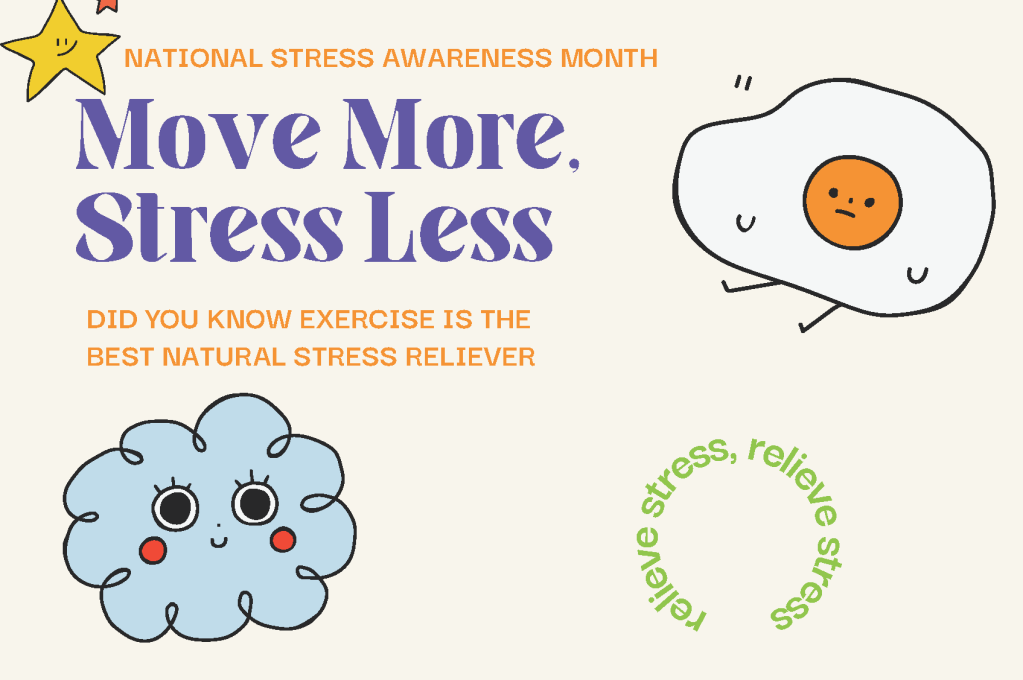 National Stress Awareness Month flyer