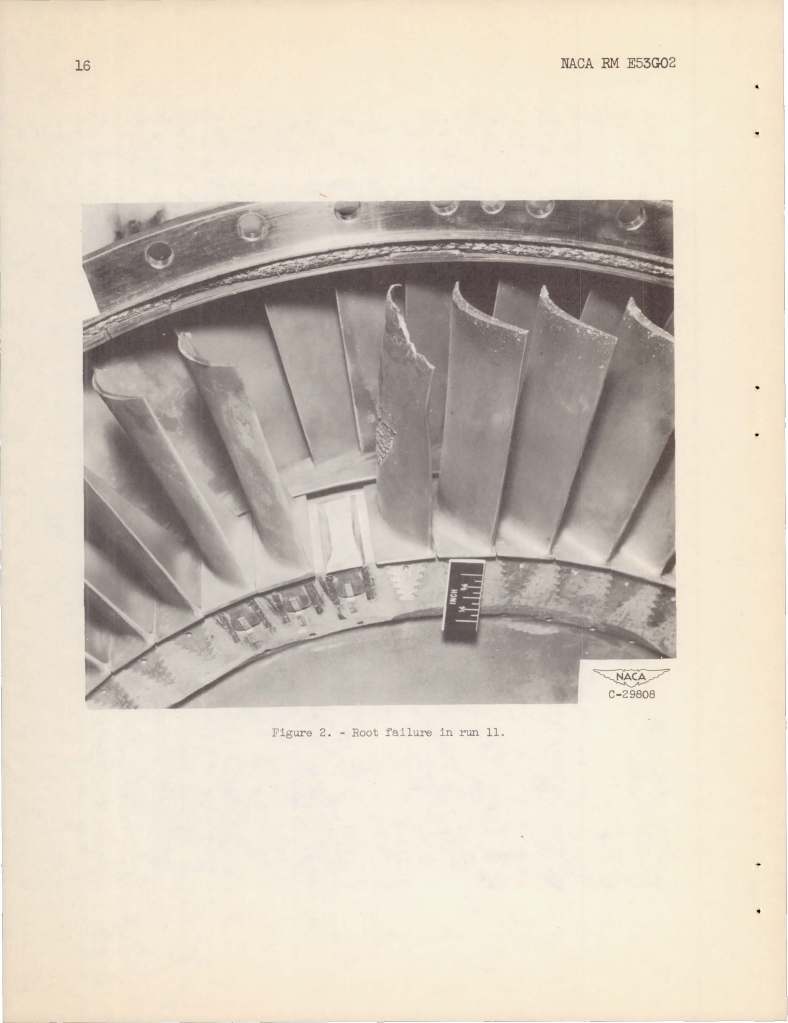Close-up of turbine wheel