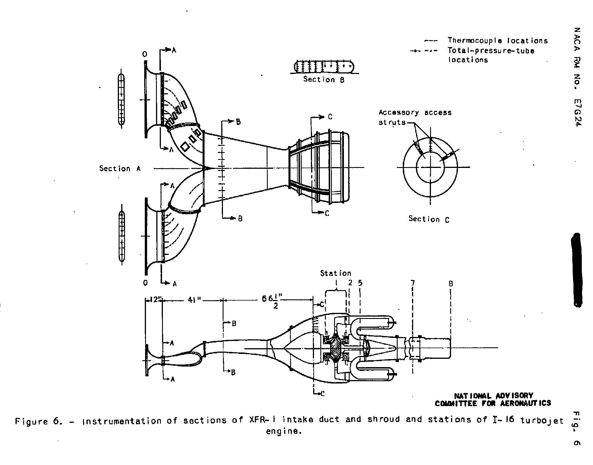 Schematic drawing of modified intake for XFR-1