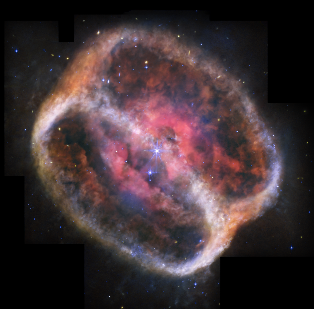 Fuzzy Rings of a Dying Star
