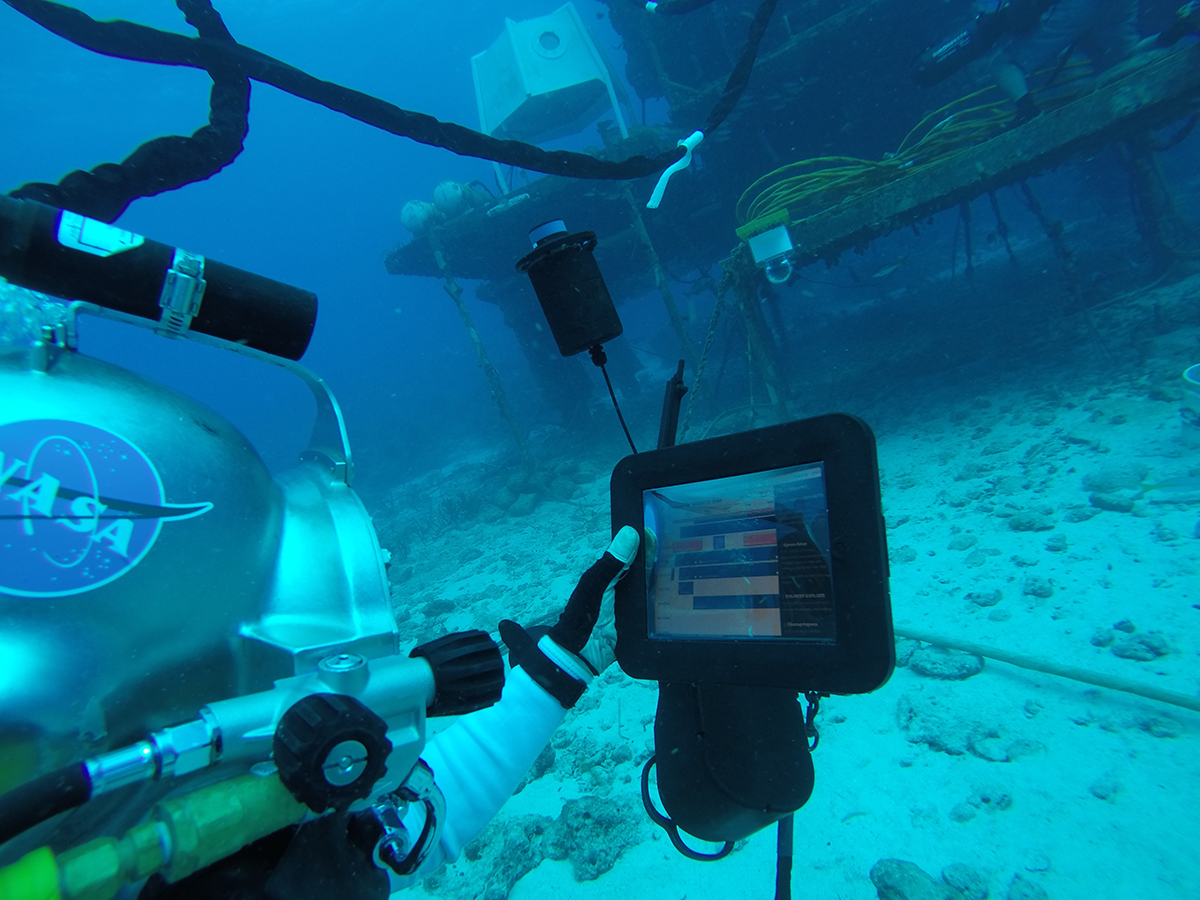 NASA Playbook in use during a NASA Extreme Environment Mission Operations (NEEMO) study.