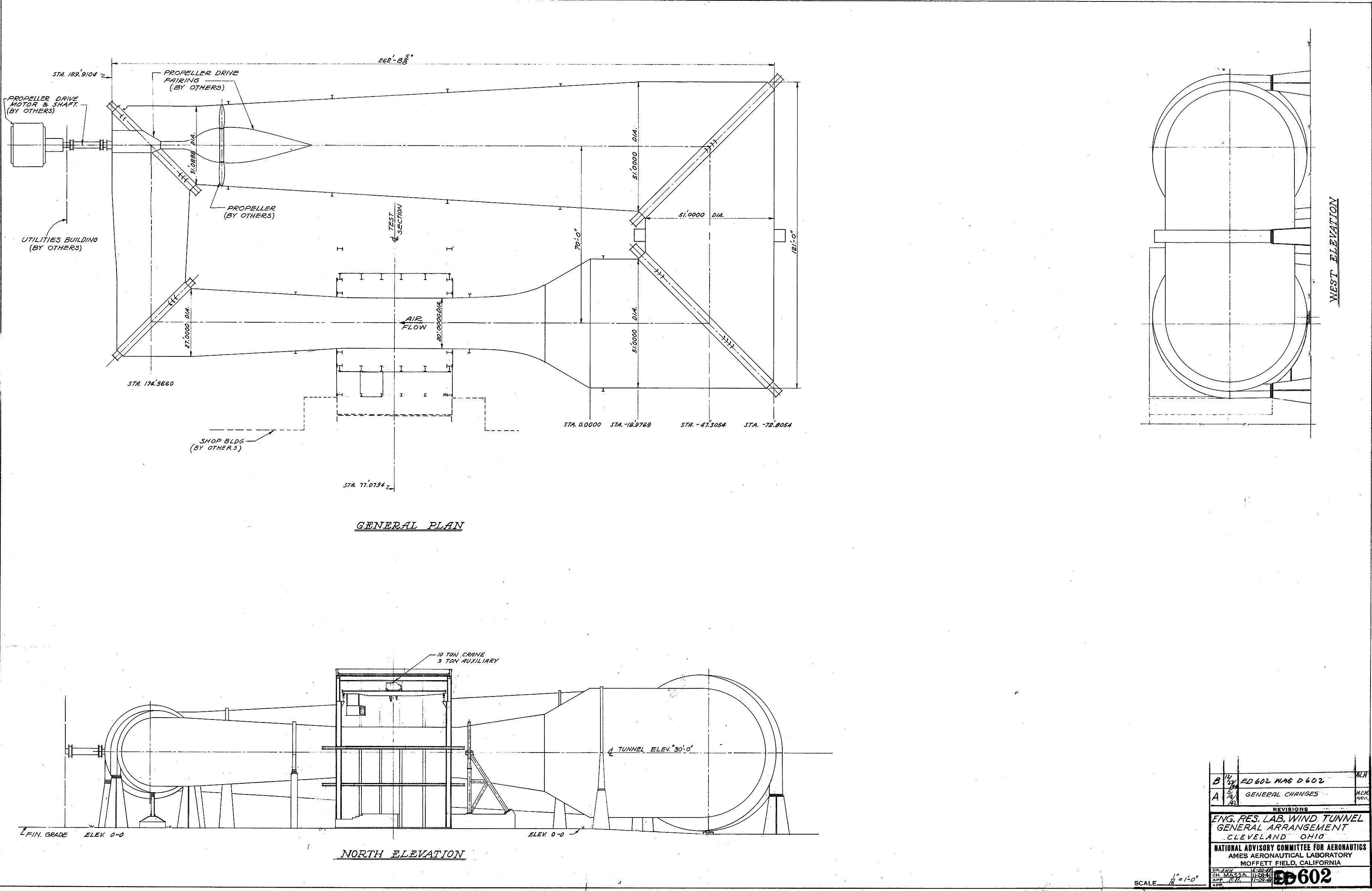 Blueprint with AWT elevations and general plan.