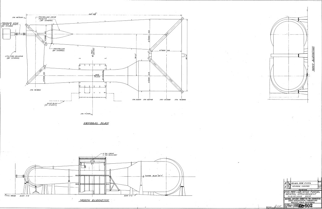 Blueprint with AWT elevations and general plan.