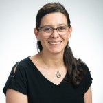 Studio portrait of Ella Sciama, a scientist at NASA Ames Research Center.