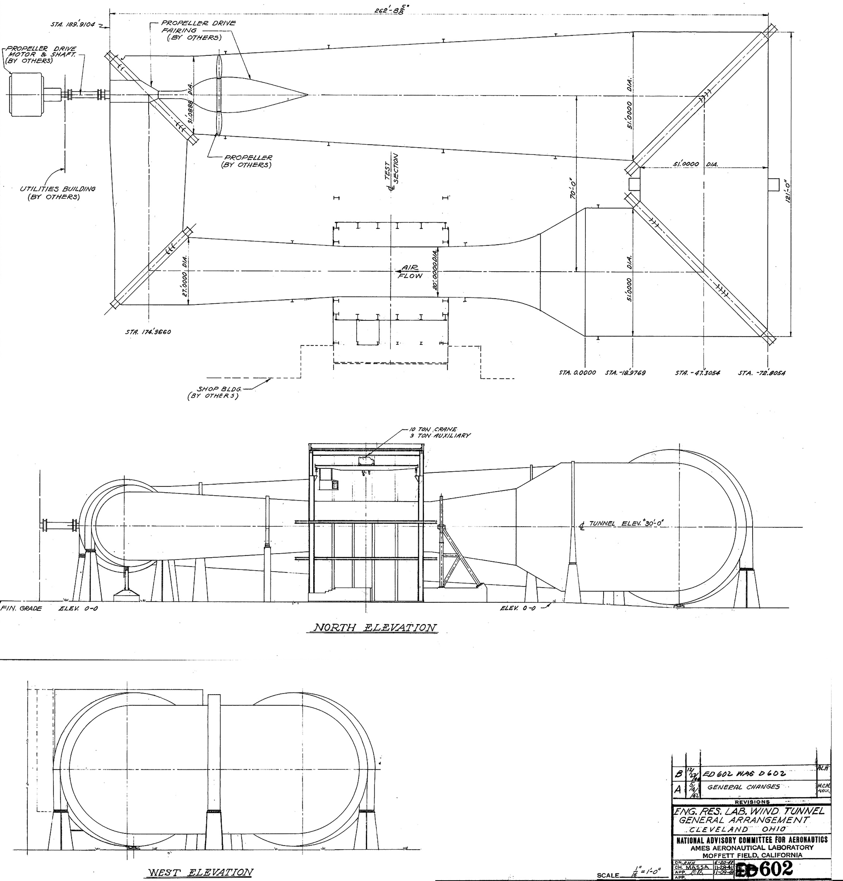 Blueprint show AWT layout and elevation.