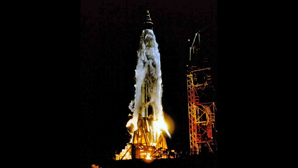 Atlas launch of Mercury capsule