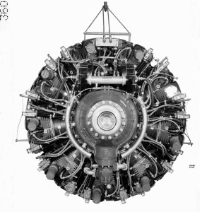 Front View of Wright R-3350 Engine