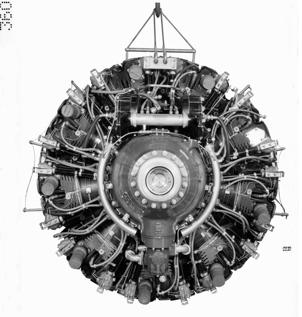 Front View of Wright R-3350 Engine