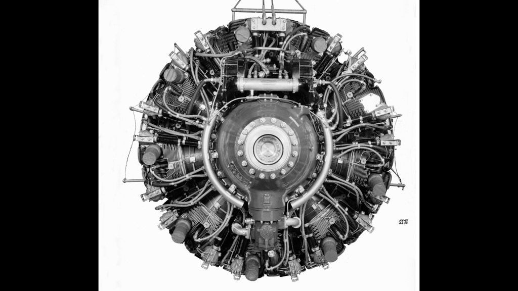 Front View of Wright R-3350 Engine