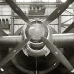 Wright R-3350 Engine for B-29 in Altitude Wind Tunnel test section