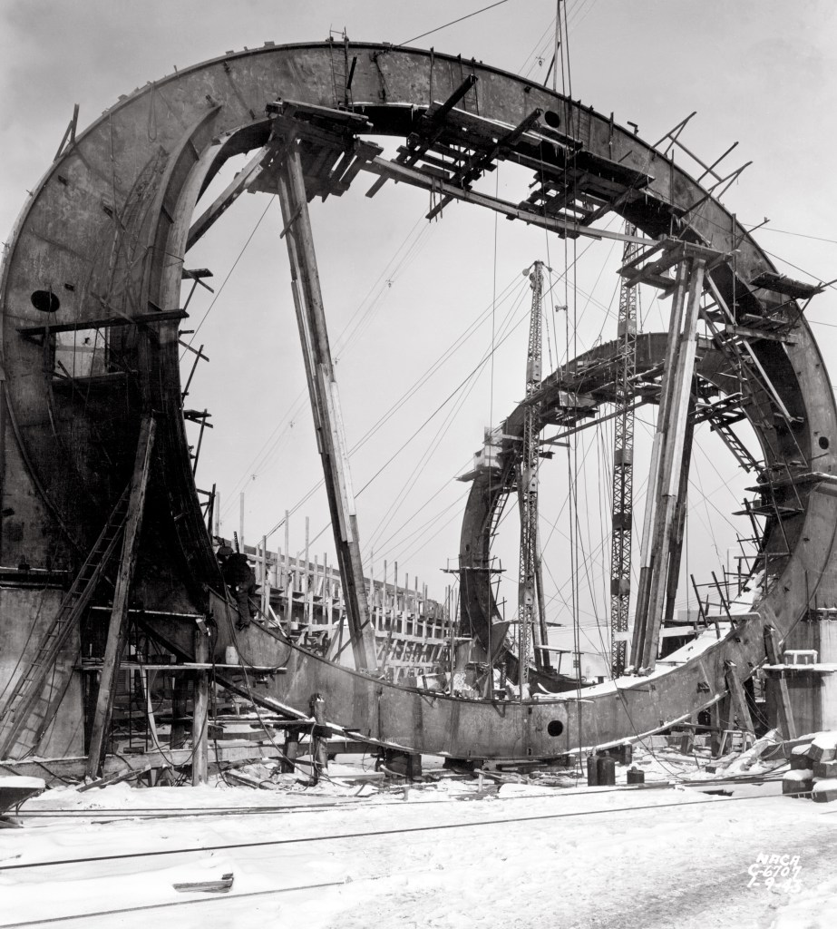 AWT corner rings standing vertically.