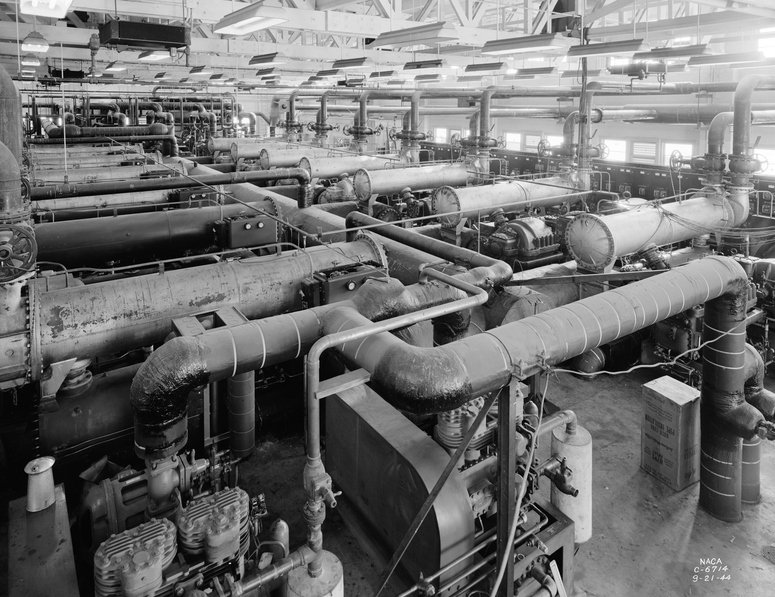 Cooling equipment inside the Refrigeration Building