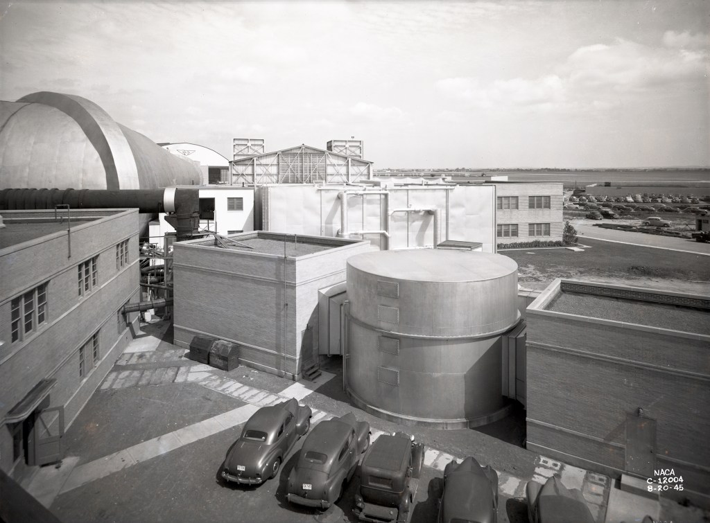 Air Dryer Building with Icing Research Tunnel in background