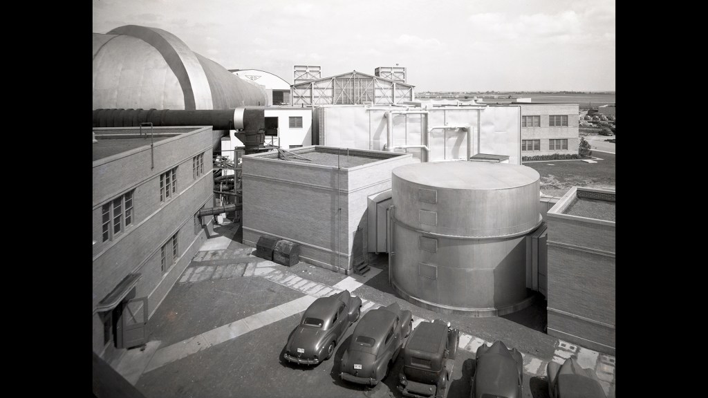 Air Dryer Building with Icing Research Tunnel in background