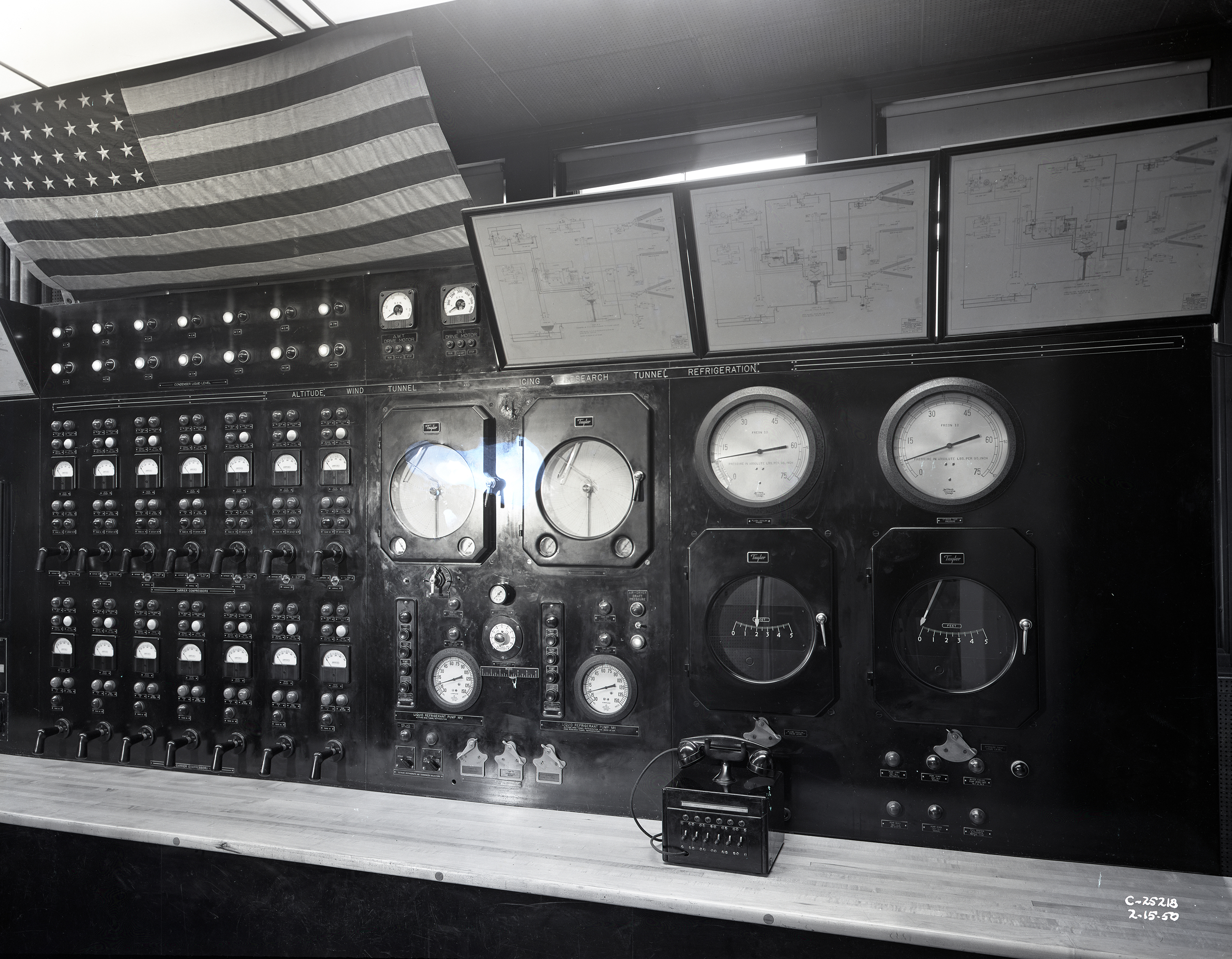 Control panels in Refrigeration Building