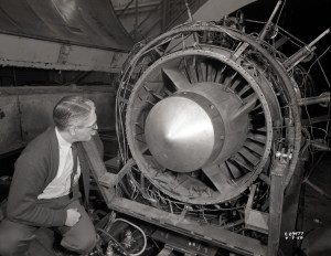 Researcher analyzes J40 inlet.