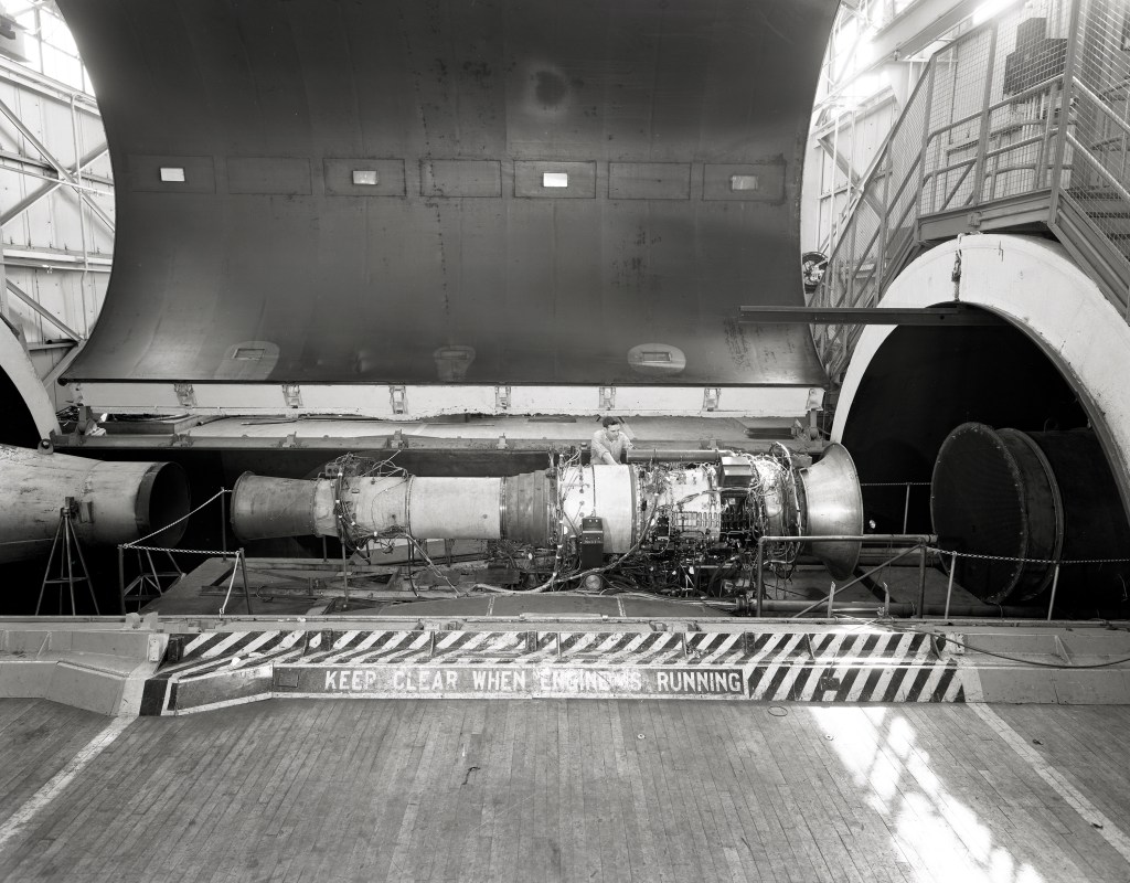 Avon RA-14 Engine in AWT Test Chamber