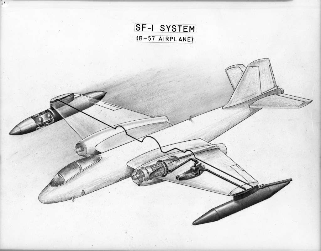 Schematic diagram of liquid hydrogen system in B-57B