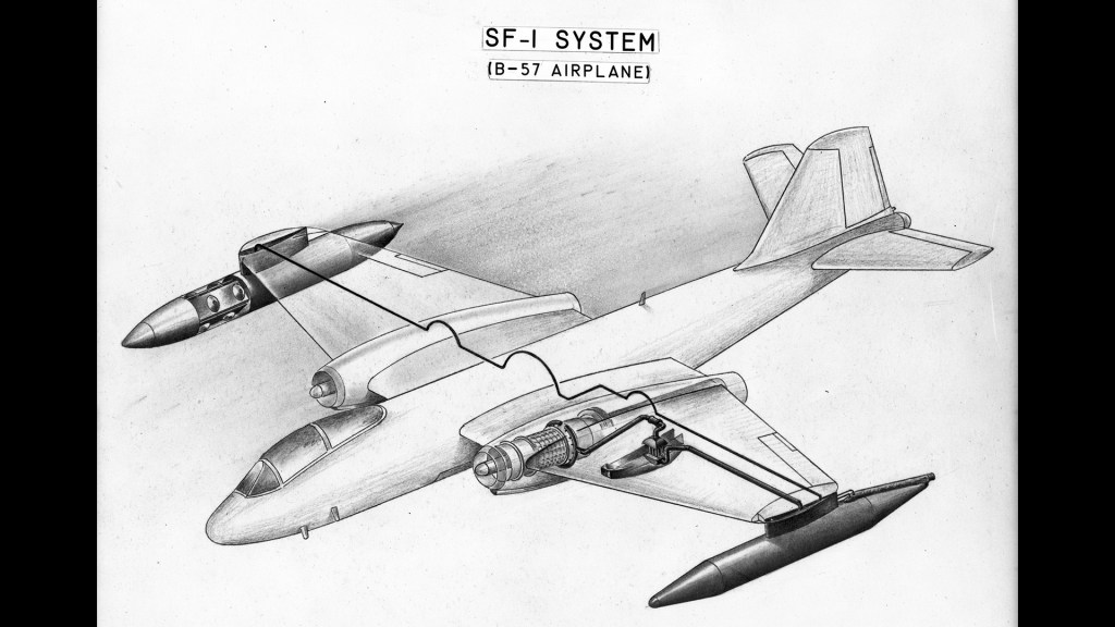 Schematic diagram of liquid hydrogen system in B-57B