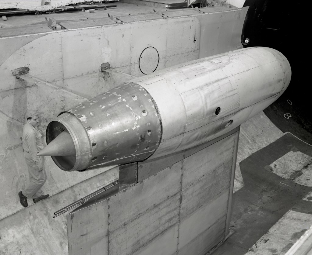 J57 on stand in AWT test section