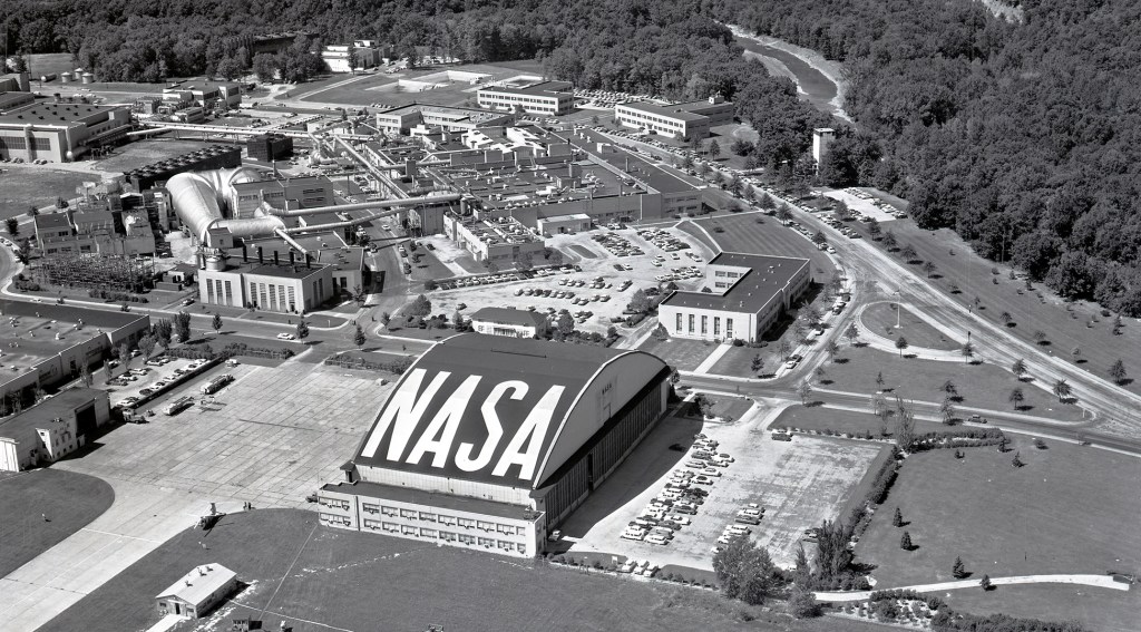Aerial view of Lewis Research Center.
