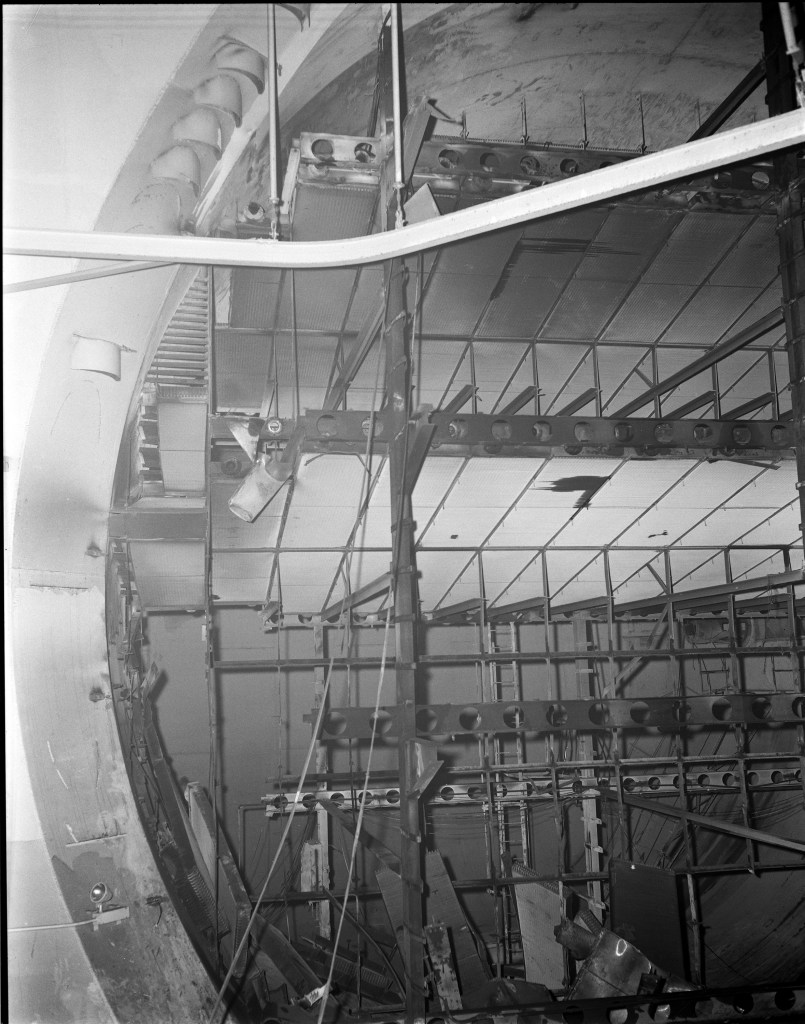 Removal of Altitude Wind Tunnel Turning Vanes
