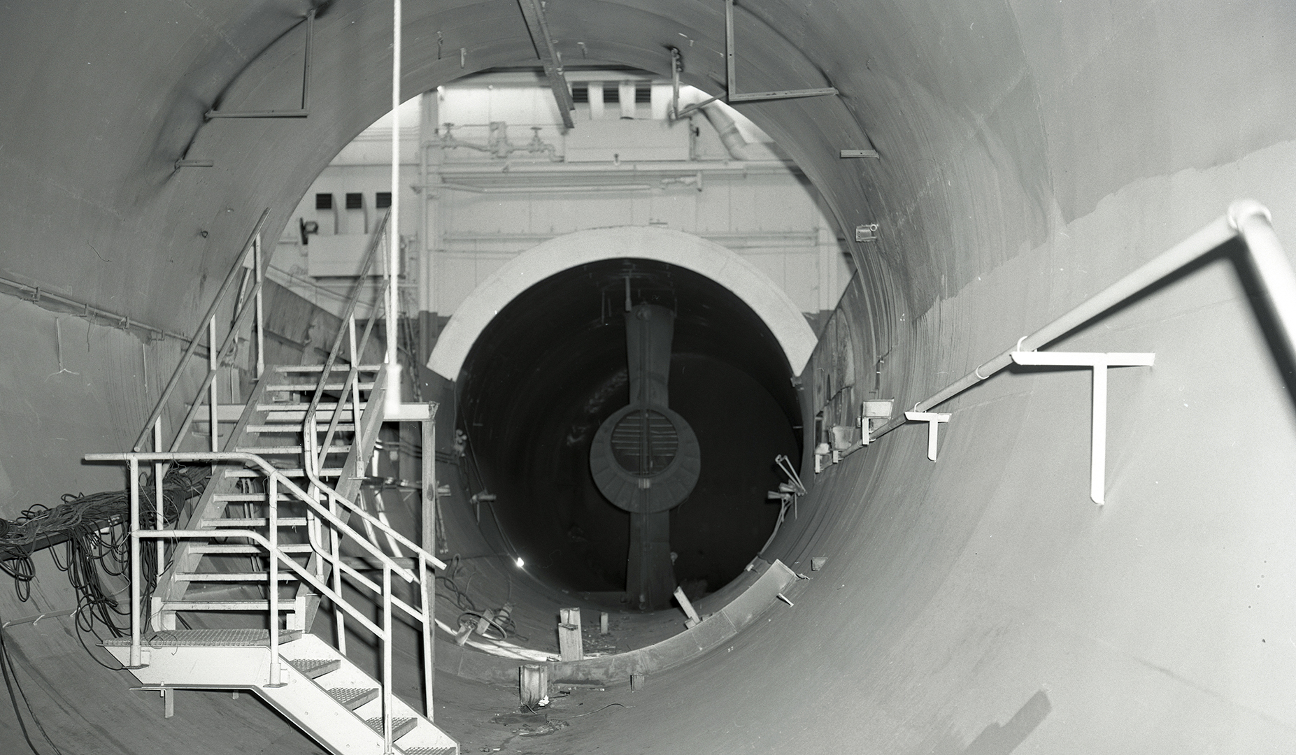 View through Altitude Wind Tunnel's Former Test Section