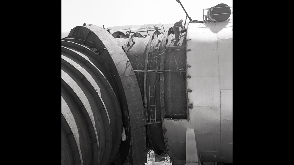 Removal of insulation from Tunnel shell.