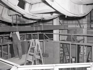 Construction of control room.