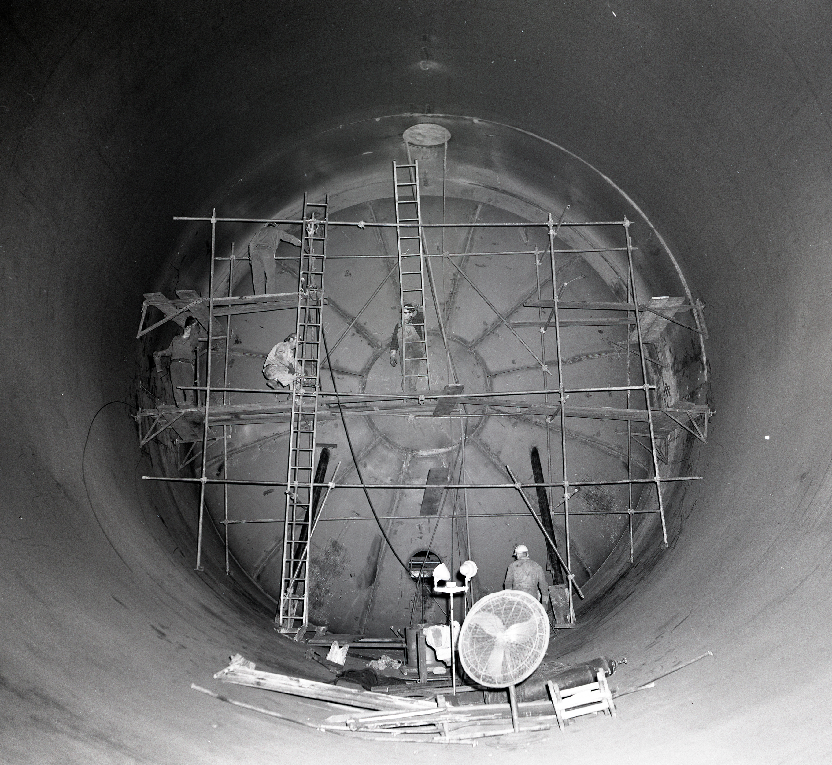 Bulkhead Erected in the new Space Power Chamber