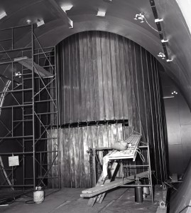 View of large cooling shroud inside SPC No. 1