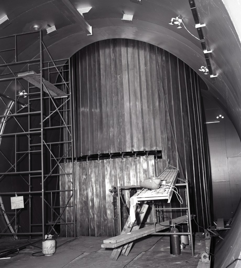 View of large cooling shroud inside SPC No. 1