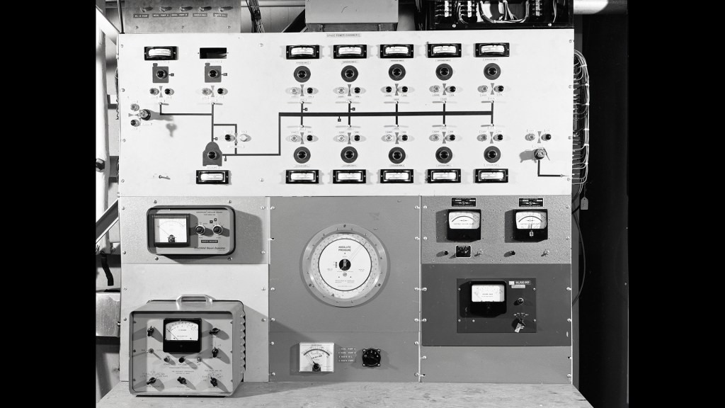 Space Power Chamber No.1 vacuum system control panel