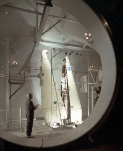 View into SPC No. 1 of Surveyor shroud setup