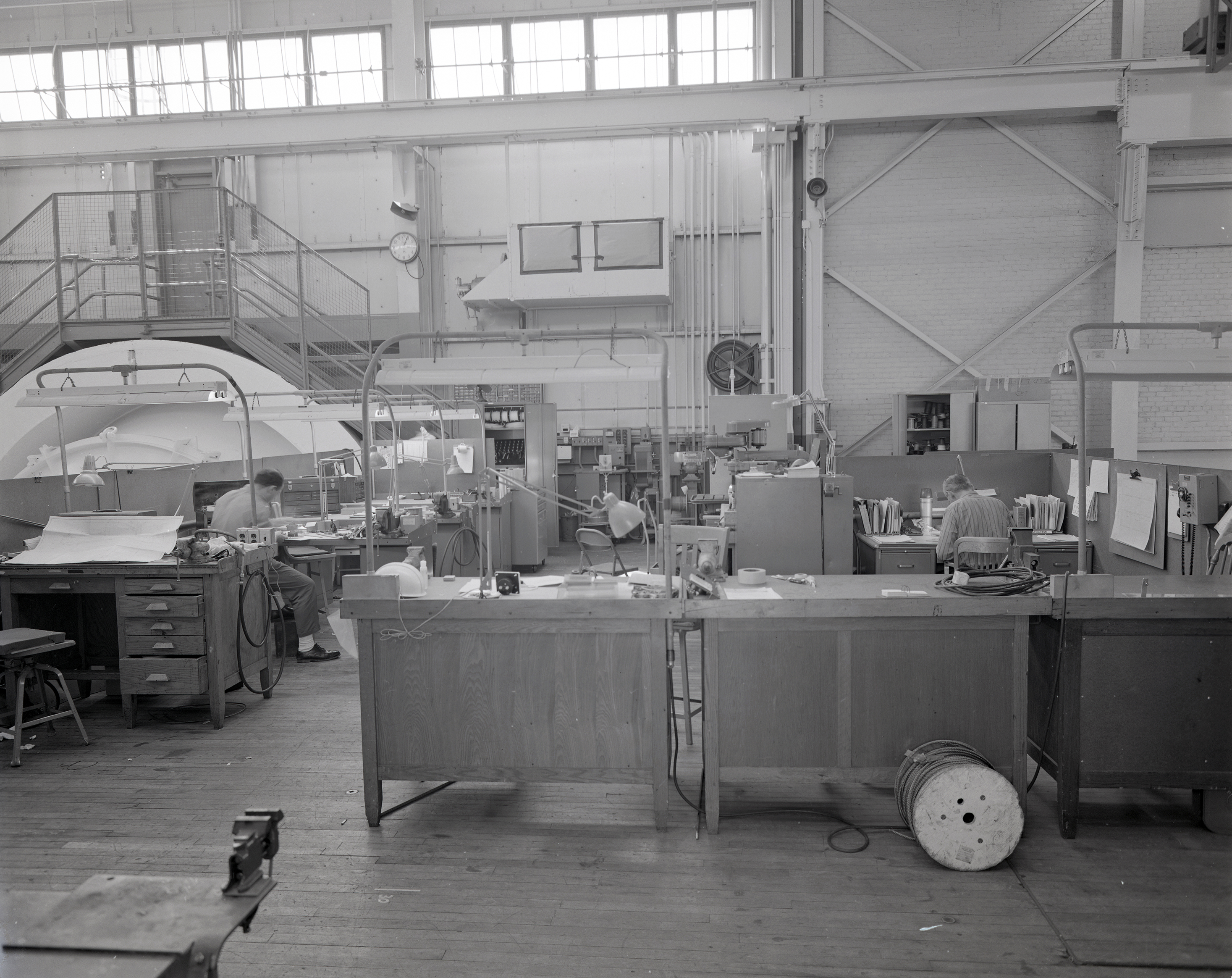 Shop area on viewing Platform in former Altitude Wind Tunnel