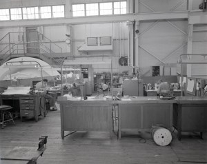 Shop area on viewing Platform in former Altitude Wind Tunnel