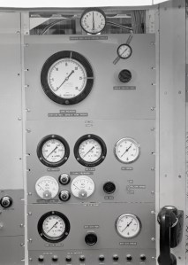 Close up of control panel
