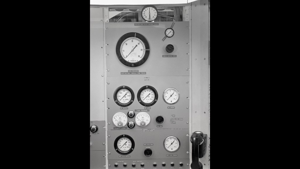 Close up of control panel